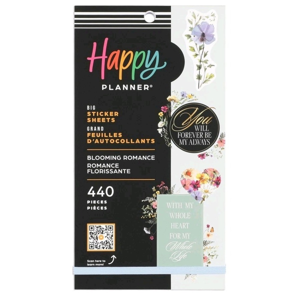Happy Planner Blooming Romance Wedding BIG Sticker Pack - 440 Pieces - Mambi